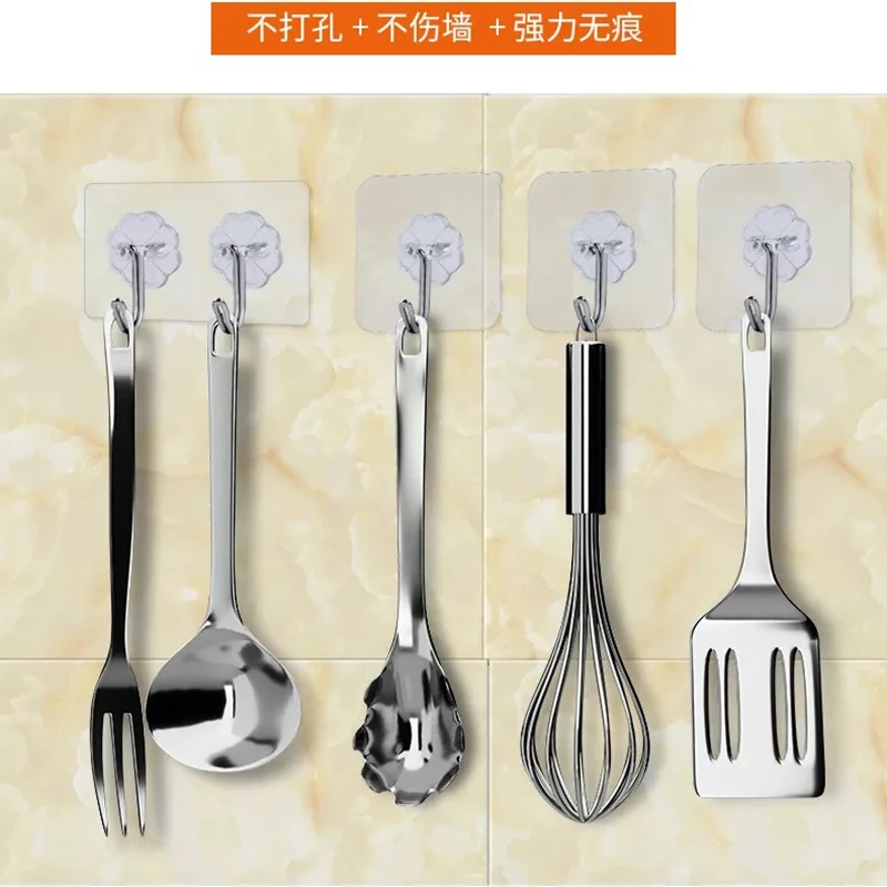 2/5/10Pcs Hook  For Home Kitchen Bathroom Convenience Locksmith On The Wall Towel Hook Hanger Multi-Purpose Hooks Housekeeper