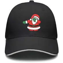 Унисекс Повседневная бейсбольная кепка рождественские бирки Санта Клаус крутые регулируемые шляпы