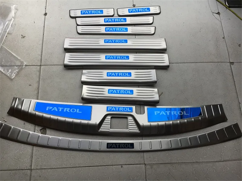 Auto-parts-Stainless-Steel-Rear-guard-bar-threshold-bar-welcome-pedal-bumper-For-Nissan-Kicks-Patrol