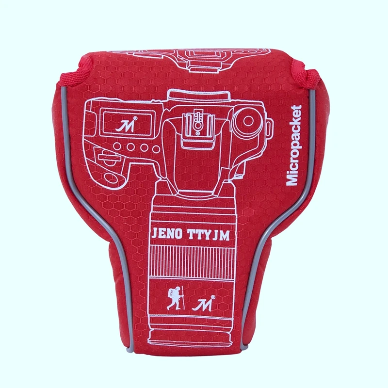 Треугольная Водонепроницаемая Противоударная сумка для камеры, защитная микросумка для объектива Fuji XA3 sony A7 A6500 Canon M5 Nikon D3500 - Цвет: Red