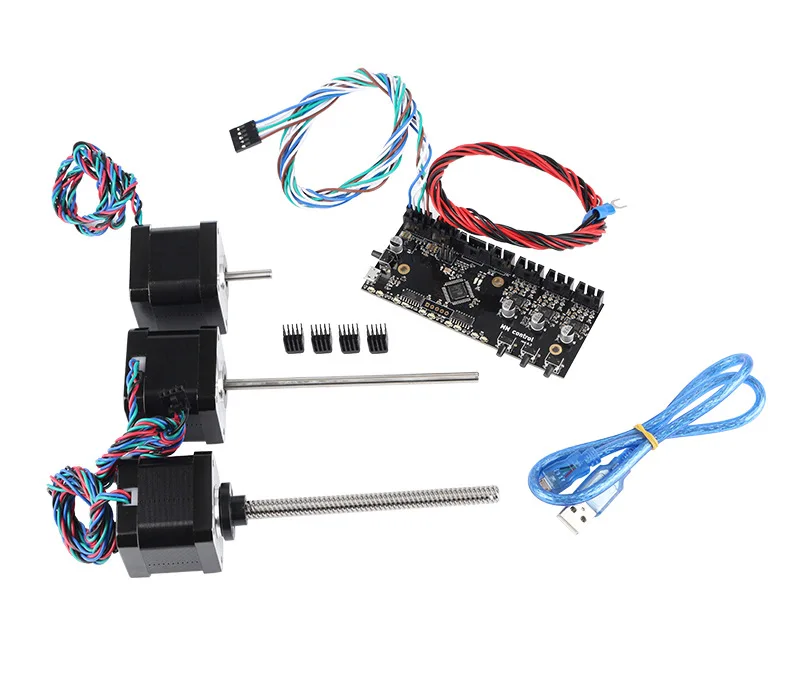 Prusa i3 мульти 5 материалов 2,0 плата MMU2 доска Бесшумная TMC2130+ провод сигнала питания+ шаговый свинцовый винт комплект двигателей для 3d принтера