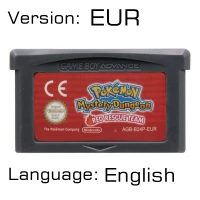Mystery Dungeon 32 бит видеоигры картридж Консоли Карты для nintendo GBA Pokeon Lightng желтый My Ass Outlaw жемчуг золото Ультрафиолетовый английский - Цвет: Mystery Dungeon