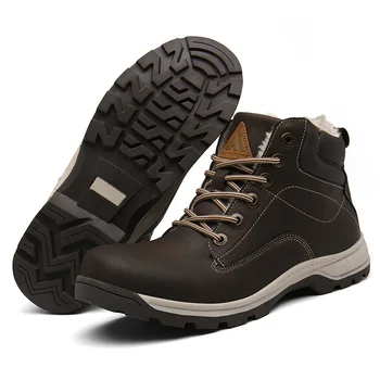 

Winter Hiking Shoes Men Outdoor Snow Boots Anti Skid Mountain Sneakers Plush Trekking Shoes Woman Sport Trainers Botte Homme