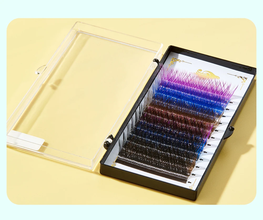Soneed 10-15mm YY Premade Fans Eyelash Y Shape Individual Colored Lashes Fashion Extension Makeup Tools High Soft Quality Lash