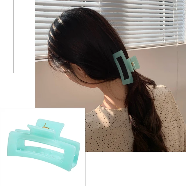 Women Fashion Simple Gold Hair Claw Retro Hair Clips Barrette Headband Hairpin Hair Crab 2021 Trend Hair Accessories 659001