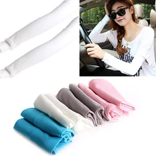 1 пара Мужская однотонная рука рукав спорт бег Велоспорт Гольф Рыбалка без пальцев для женщин Ciclismo Баскетбол манжеты рукав