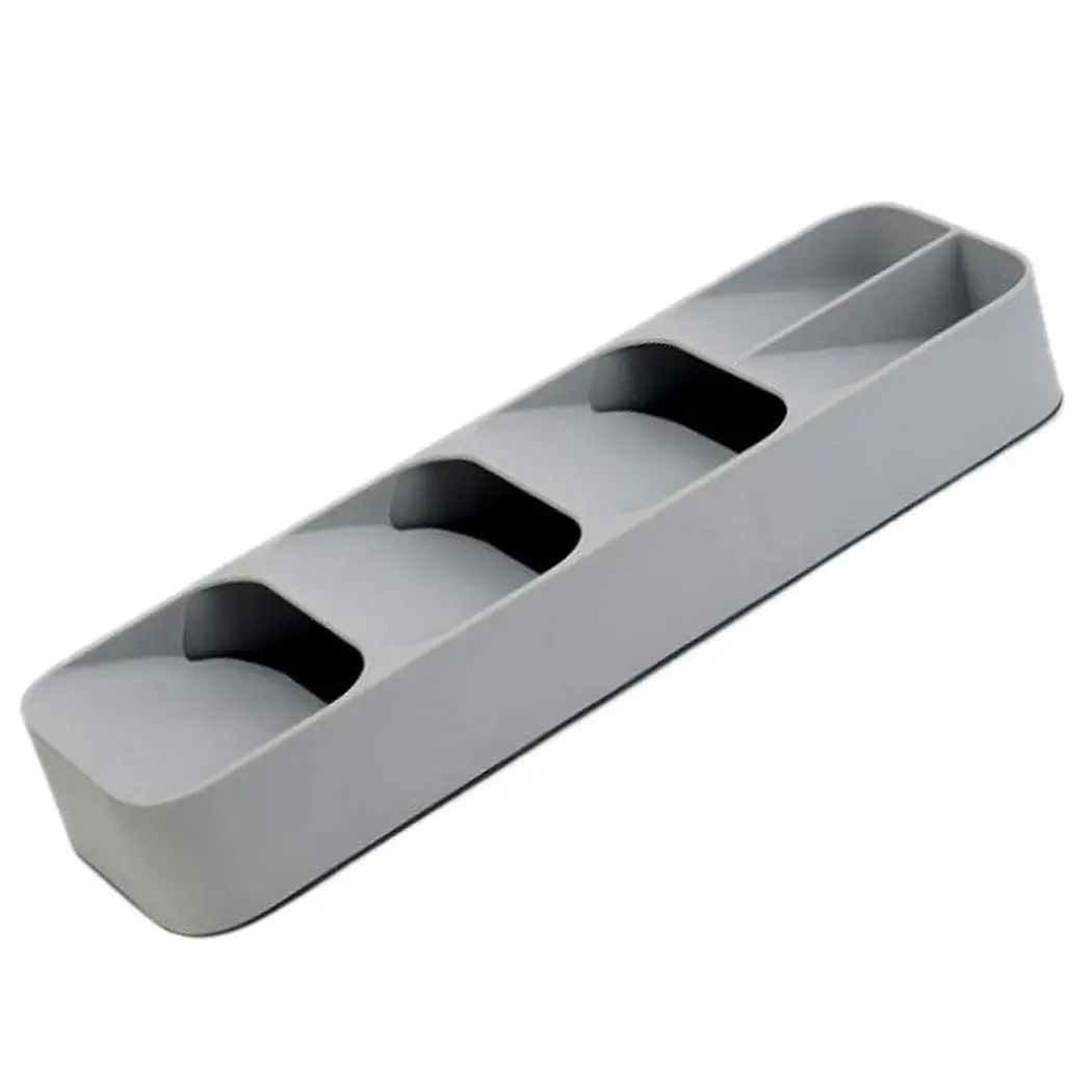 

Durable Practical Separation Cutlery Storage Box Kitchen Cutlery Drawer White, Gray Organizer