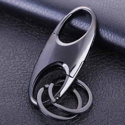 

Jobon Business Car Key Chain Personality Creative Man Waist Double Ring Double Ring Metal Key Chain Gift 172