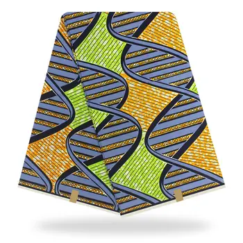 

New Style Guaranteed Real African Cotton Wax Prints Wax 100% Cotton Veritable Wax African Ankara Fabric 6yards Y90814-19