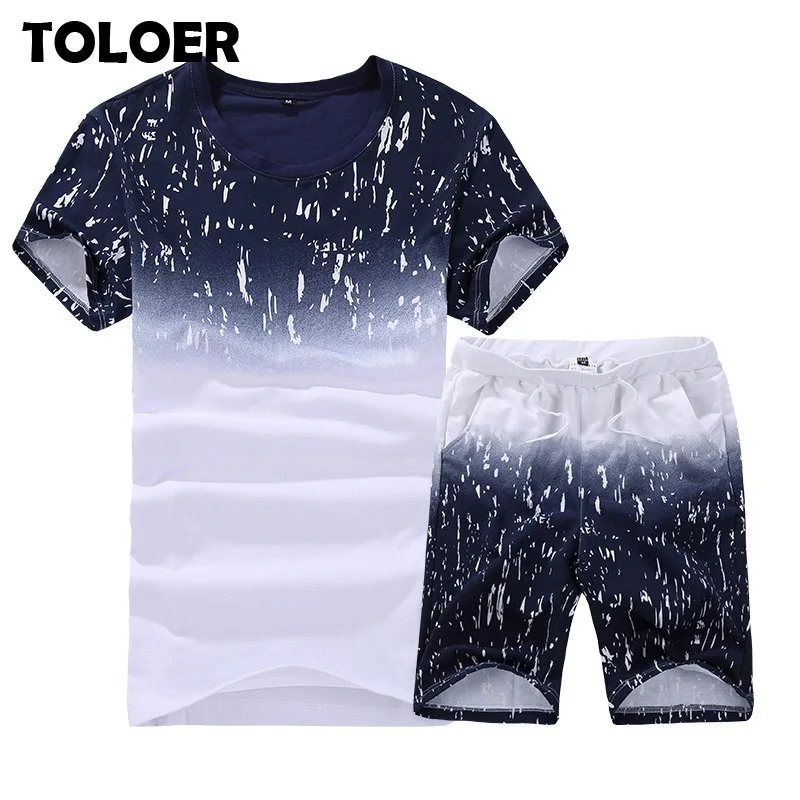 

Summer New Men's Shorts Casual Suits Sportswear Mens Clothing Man Tracksuit Sets Pants Male sweatshirt Men Brand Clothing 4XL