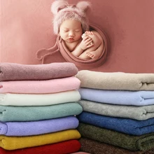 140*170cm noworodka fotografia rekwizyty koc niemowlę tło do zdjęć tkaniny strzelać Studio akcesoria folia Stretch