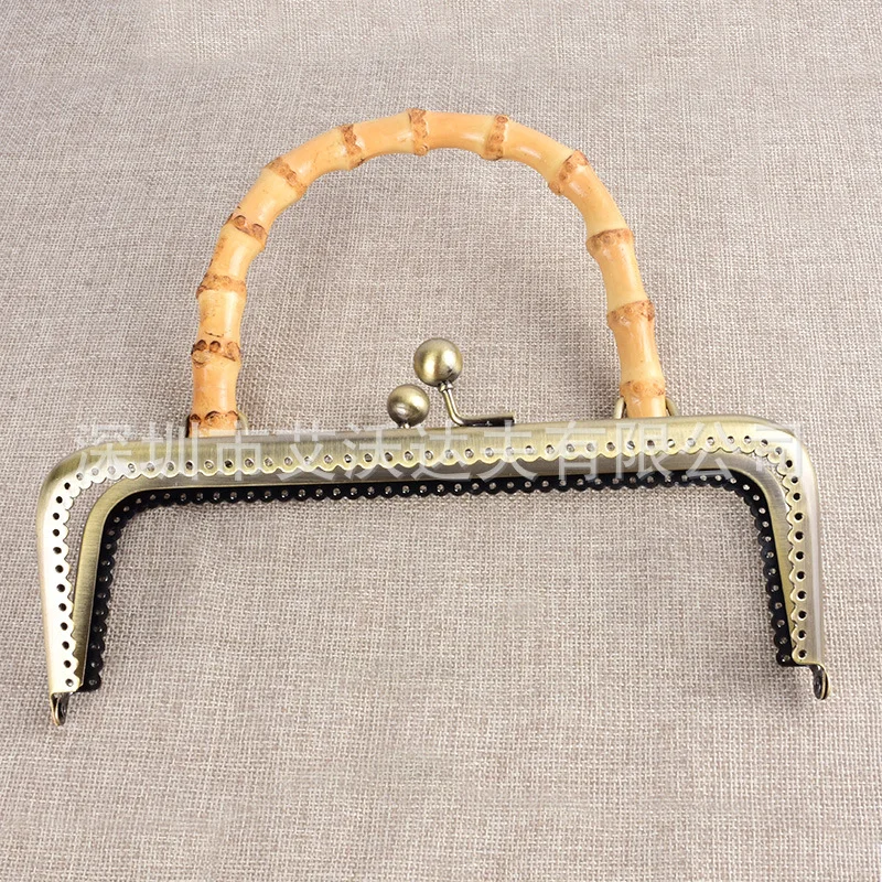 

Handbag Handle Ancient Scan D-Shaped Bamboo Handle Foreign Trade Handbag Purse Frame Anti-Hand Scraping