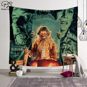 

Halloween IT Clown Jack october 19 Blanket Tapestry 3D Printed Tapestrying Rectangular Home Decor Wall Hanging style-1