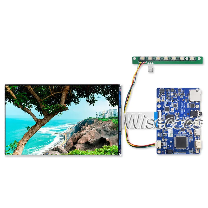 Wisecoco LT070ME05000 TFTMD070021 ЖК-экран 7 дюймов ips дисплей 1920x1200 MIPI type C HDMI плата драйвера для планшета Raspberry pi - Цвет: landscape type