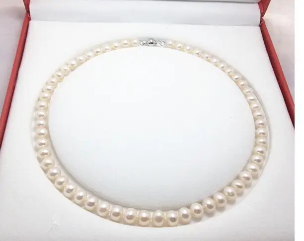 CHARMING1" 9-10 мм натуральное Южное море с настоящим белым жемчугом ожерелье