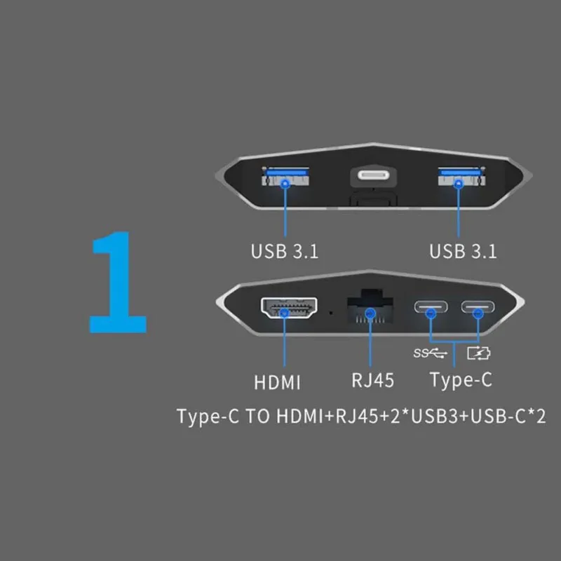 Type-c удлинитель концентратора конвертер телефон планшет ПК Практичный Прочный порт 11