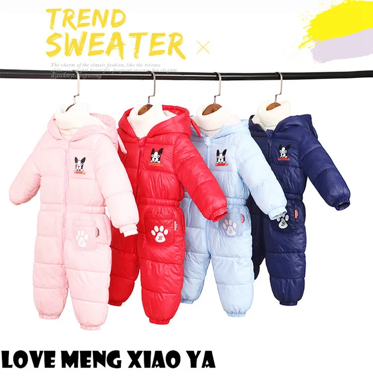 Baby Boy Girl Clothes Winter New born Hooded Rompers Cotton Outfit Newborn Jumpsuit Overalls For Children Costume Toddler Romper