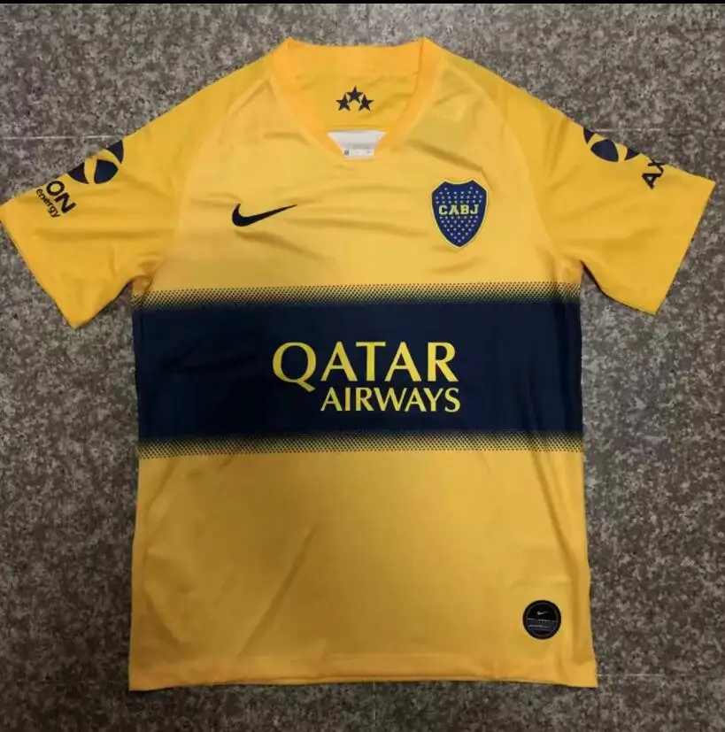 Комплект для взрослых,, Boca Juniors, футболка для футбола, домашняя, 19, 20, GAGO, OSVALDO, PEREZ DE ROSSI, TEVEZ, PAVON, JRS, Спортивная футболка для футбола