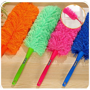

Soft Microfiber Cleaning Duster Dust Cleaner Handle Feather Static Anti Magic Household Cleaning Tools