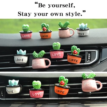 

3D Three Dimensional Cute Cactus Beautiful Car Air Freshener Decoration Essential Oil Diffuser Fruit Natural Fragrance Perfume