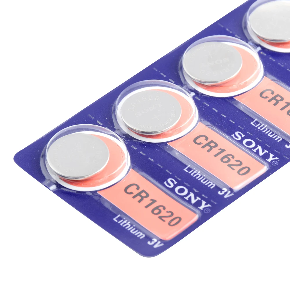 10 шт. для sony CR1620 Кнопочная батарея ECR1620 DL1620 5009LC ячейка монета литиевая батарея 3 в CR 1620 для часов электронная игрушка пульт дистанционного управления