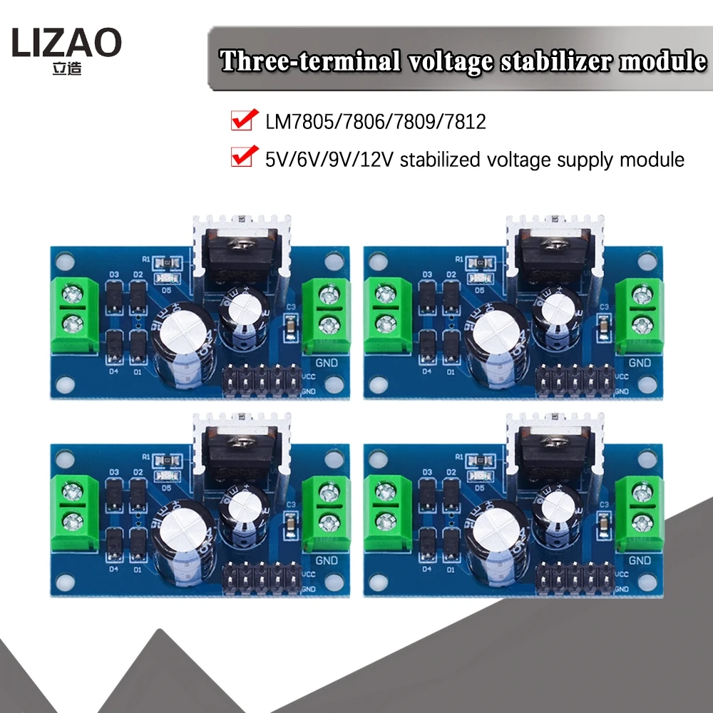 LM7805-LM7806-LM7809-LM7812-DC-AC-Three-Terminal-Voltage-Regulator ...