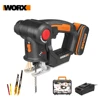 Worx 20V Electric Saw WX550 Cordless Reciprocating Saw jigsaw 2in1 Rechargeable Scroll Saw Multi purposed saw Handheld PowerTool ► Photo 1/6