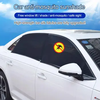 

2Pcs Car Sun Visor Rear Side Window Sun Shade Mesh Fabric Sun Visor Shade Cover Shield UV Protector Auto Sunshade Curtain
