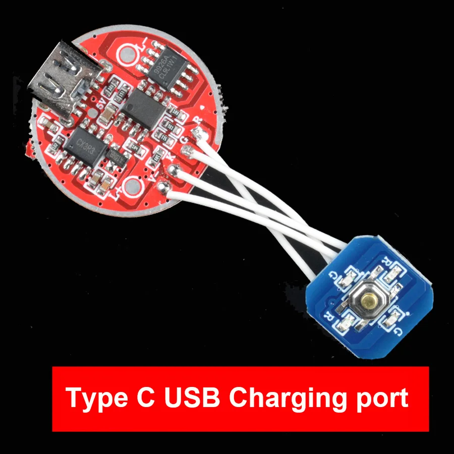 Плата привода для фонарика XHP50 T6 L2 L3 XPL 26 мм USB Type-C 2 5-4 в | Лампы и освещение