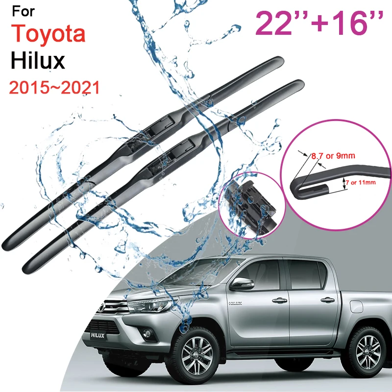 Car Front Windshield Wiper Blades For Toyota Hilux 2015 2016 2021