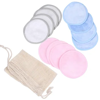 

13pcs Beauty Care Facial Clean Durable Reusable Smooth Makeup Pad Bamboo Pad Cleansing Pad for Female Remover