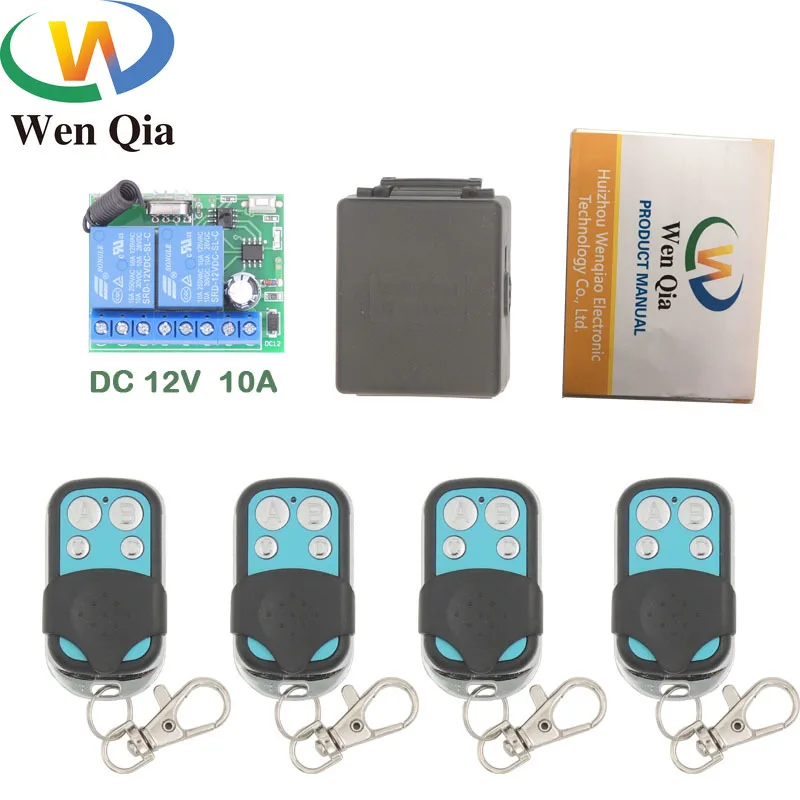 

DC12V 10Amp 2CH Remote Control Switch Wireless Relay Receiver for rf 433MHz Remote Garage\ Lighting\ Electric Door Controller