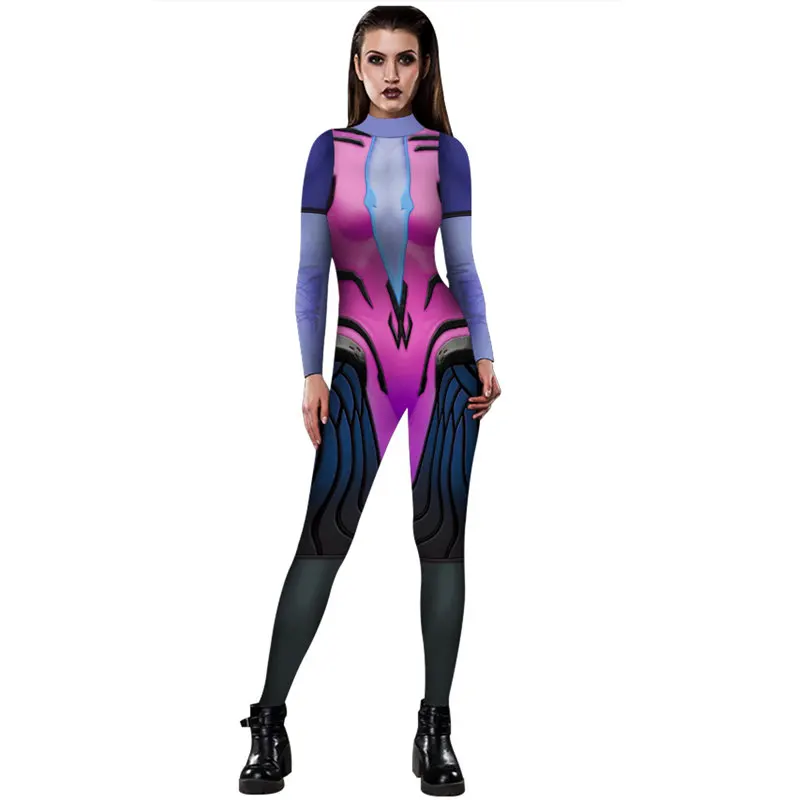 Аниме Комикс кон маскарадные костюмы 3D принт наездники леди Widowmaker парик косплей