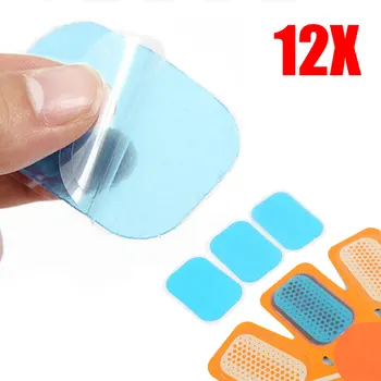 

12Pcs/Lot Stickers Gel Sheet Replacement Slimming Pads Abs Trainer Replacement For Trainer Abdominal Muscle Exerciser