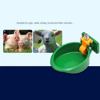 

Supplies Poultry Water Bowl Animals Touch Style Wall Mount Durable Quick Birds Calf Pipe Fittings Drinking Fountain Sheep Pig