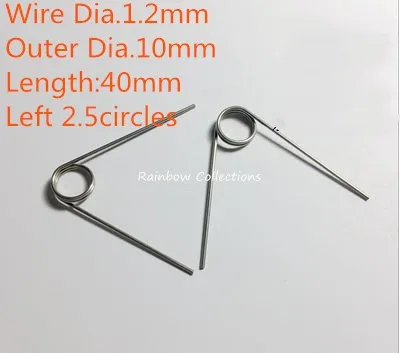 Высокое качество 5 шт./компл. 1,2*10*40 мм стальная пружина оборудования DIY пружины