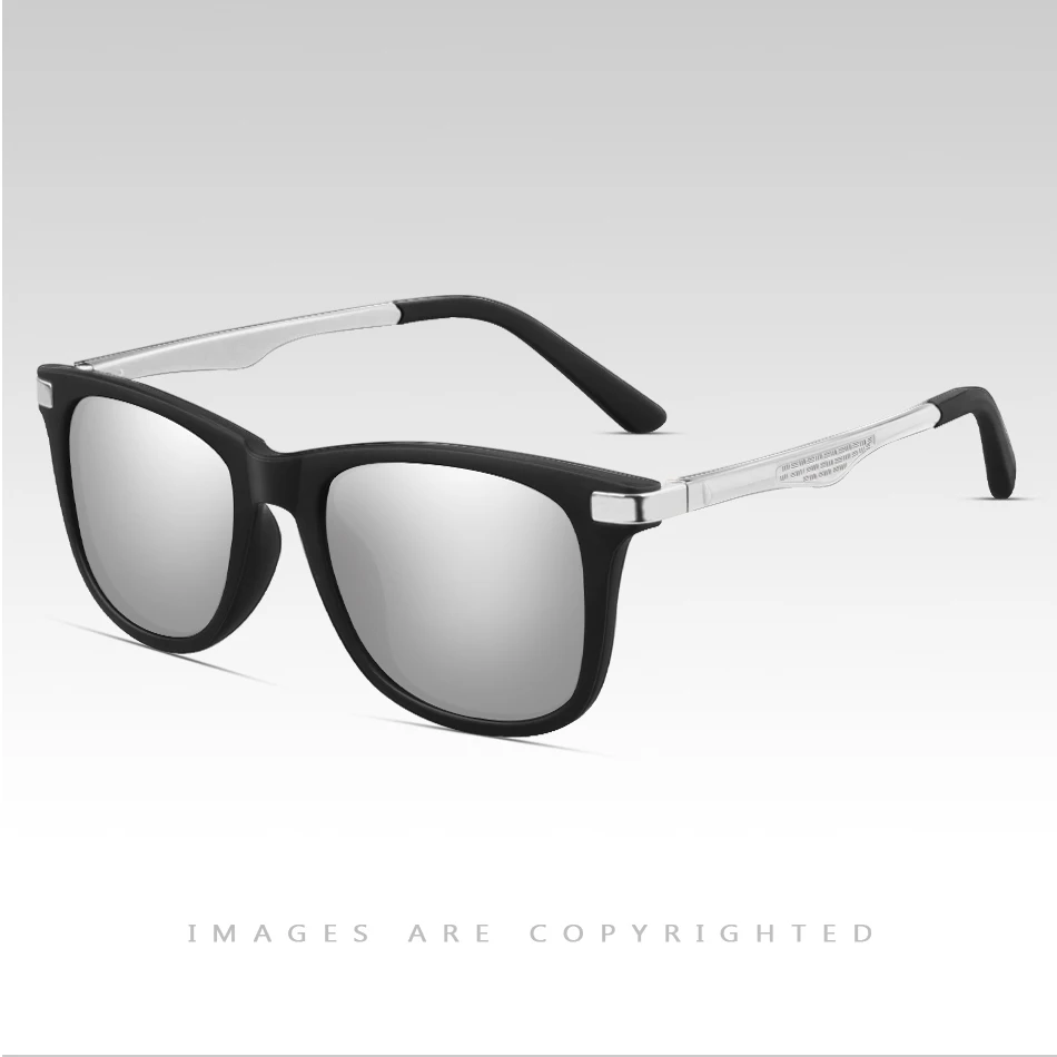 Tamwy Polarized Sunglasses for Men Women Aluminum Magnesium Driving Finshing Golf Sun Glasses Classic Square Frame New P21 - Цвет линз: C6