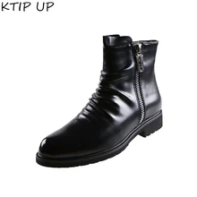 Новинка; сезон весна-осень; мужские Ботинки martin; Мужская обувь; мотоботы для взрослых; Теплые ботильоны; зимняя обувь; мужская обувь