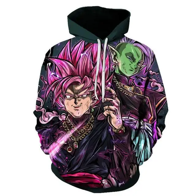 Dragon Ball Z Аниме 3D печать модная Толстовка Супер Saiyan крутая спортивная рубашка Гоку Вегета печать мультфильм Повседневная Толстовка - Цвет: WNT-601