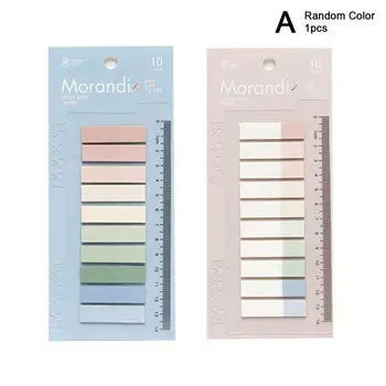 

1set Pet Waterproof Planner Stickers Bookmark Stationery Sticky Notes Tear Mark N Times Stickers Stationery Supplies