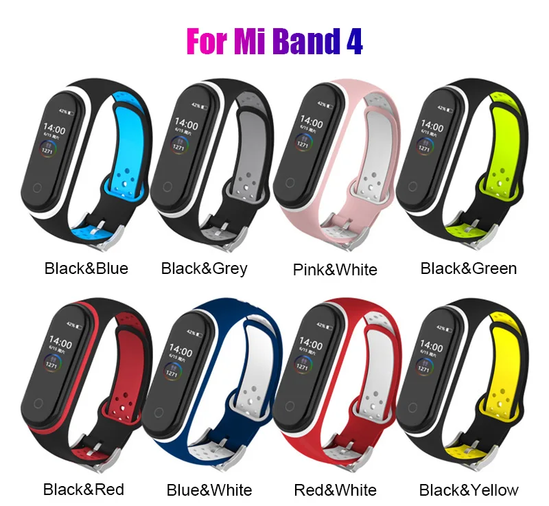 

Silicon Smart Watch Band Strap for Mi Band 4 Bracelet Mi Band 4 Strap for Xiaomi Mi Band 4