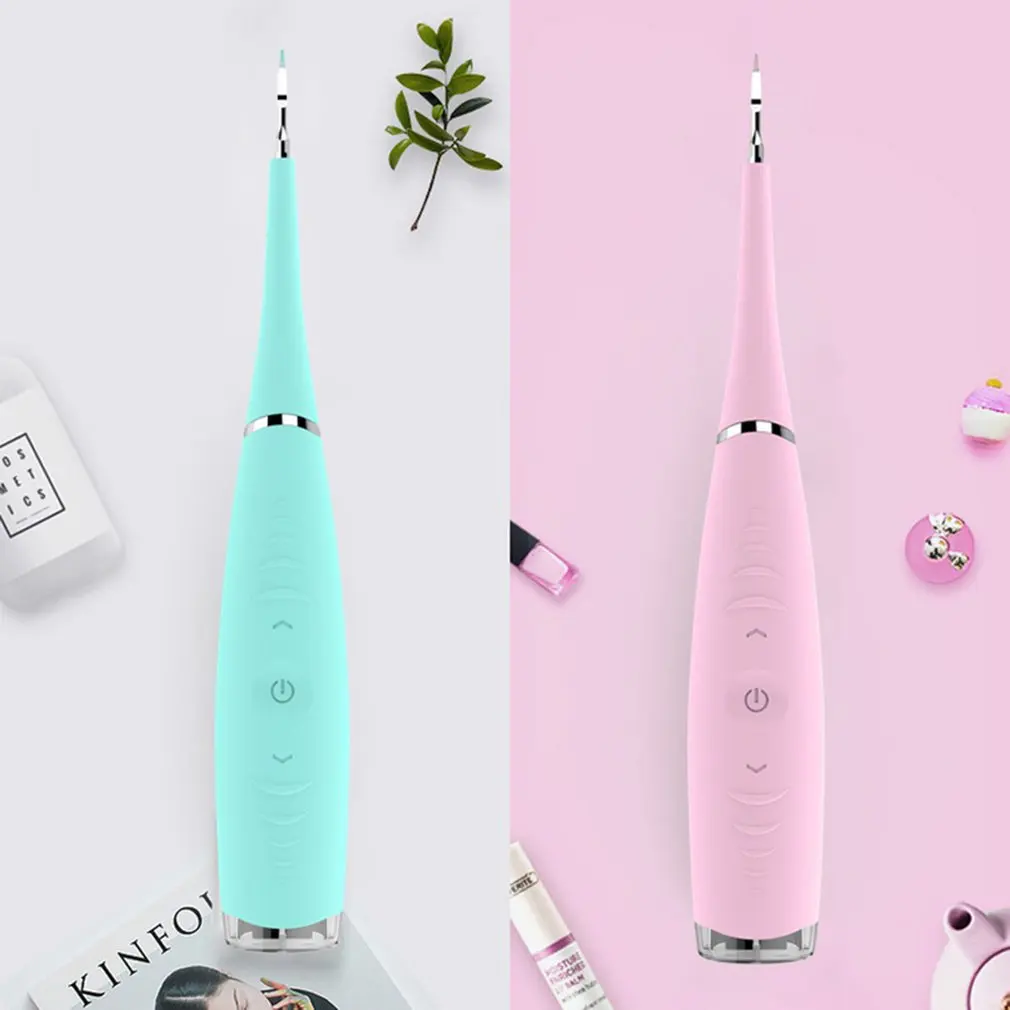 

Portable Electric Sonic Dental Scaler Tooth Calculus Remover Tooth Stains Tartar Tool Dentist Whiten Teeth Health Hygiene white