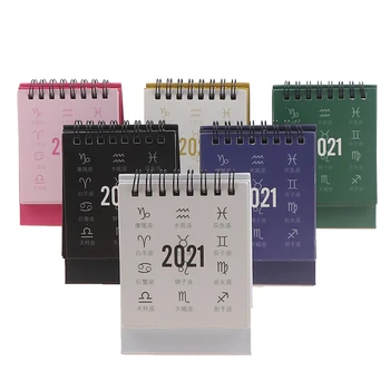 

New 2021 Mini Desk Calendar DIY Portable Desk Calendars Daily Schedule Planner July 2020 - December 2021