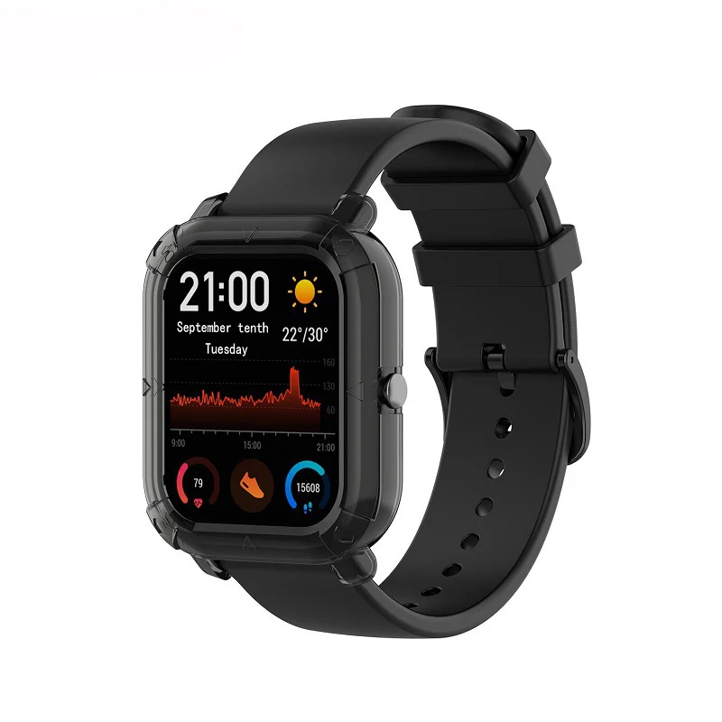 7в1 для Xiaomi Huami Amazfit GTS ремешок мягкий силиконовый ремень умный ремешок для часов браслет+ ТПУ чехлы накладки+ Защитная пленка для экрана