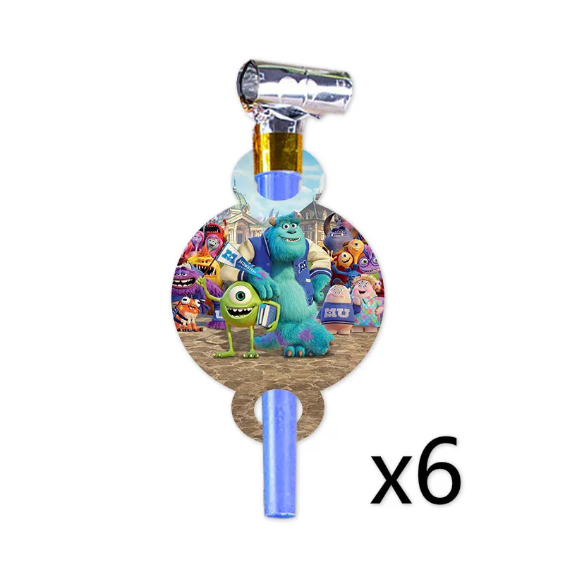 Университет Монстров День Рождения украшения игры майка детская тема Supplys баннер чашки для детей - Цвет: WHISTLE