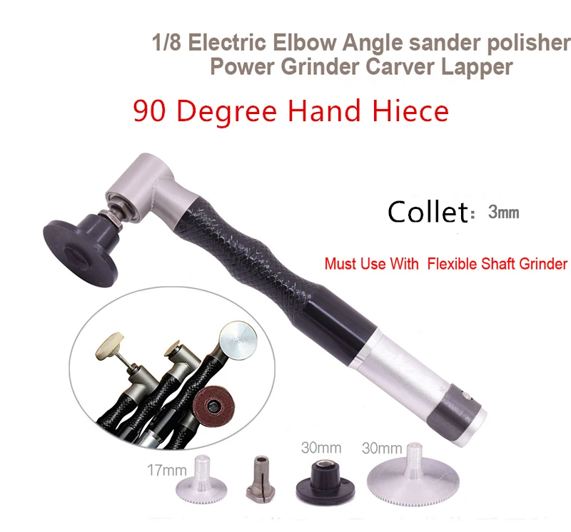 90 degree Handpiece For Foredom Motor anging Flexible Shaft Grinder Mill Grinder Mesin