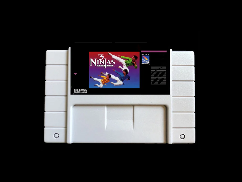 3 Ninjas Back USA-NTSC Версия 46 контактов Видеоигры карта NTSC Версия для ретро видеоигр Консоль