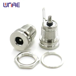 DC-099 Snap In Type 5.5*2.1 5.5x2.5mm DC Power Jack Socket Female Panel Mount Connector Metal DC099 5.5*2.5