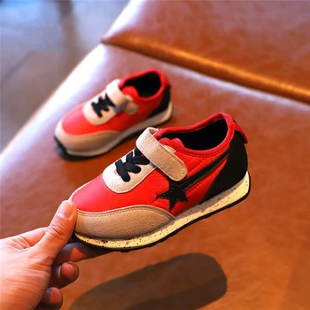 

KushyShoo Children shoes 2020 Spring Patchwork Kids Running Shoes Candy Color Star Toddler Sneakers for Girls School Sport Shoes
