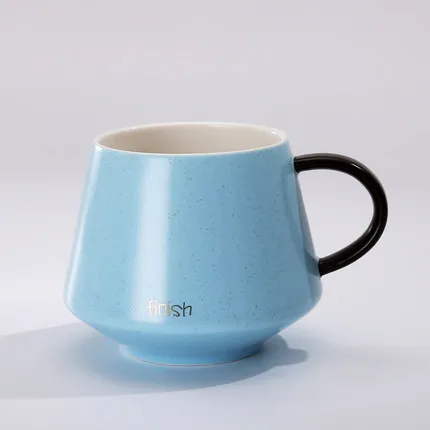 Mug C Керамическая чашка кофейная чашка кружка молоко пара вода кружка для завтрака Китай большой домашний Copo индивидуальный фарфоровый чайный стакан простой QZJ025 - Цвет: Mug C